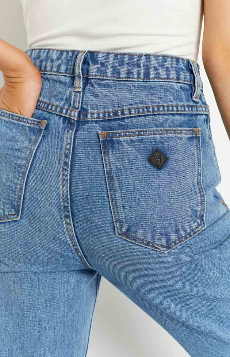 ABRAND A 94 High Straight Georgia Rip Blue Jeans