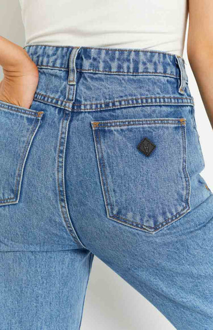 ABRAND A 94 High Straight Georgia Rip Blue Jeans