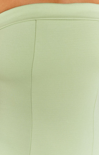 Bloom Sage Strapless Maxi Dress