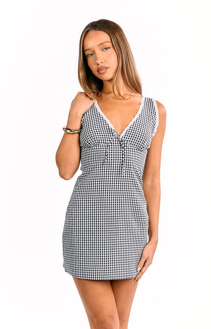 Brittney Black Mini Dress