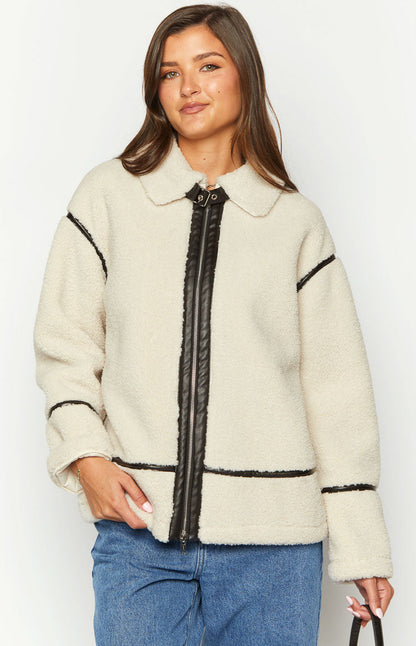 Dream White Teddy Jacket