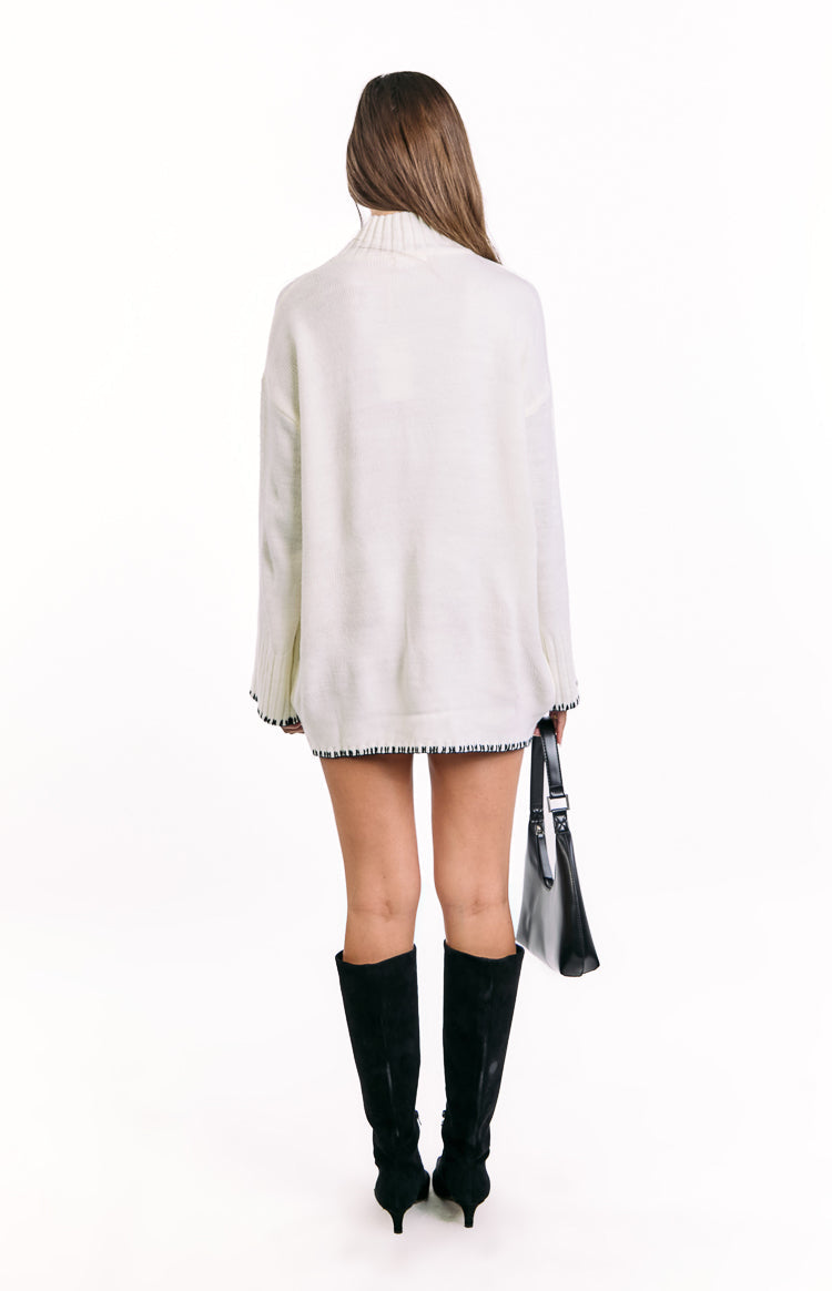Flynn Cream Sweater Dress