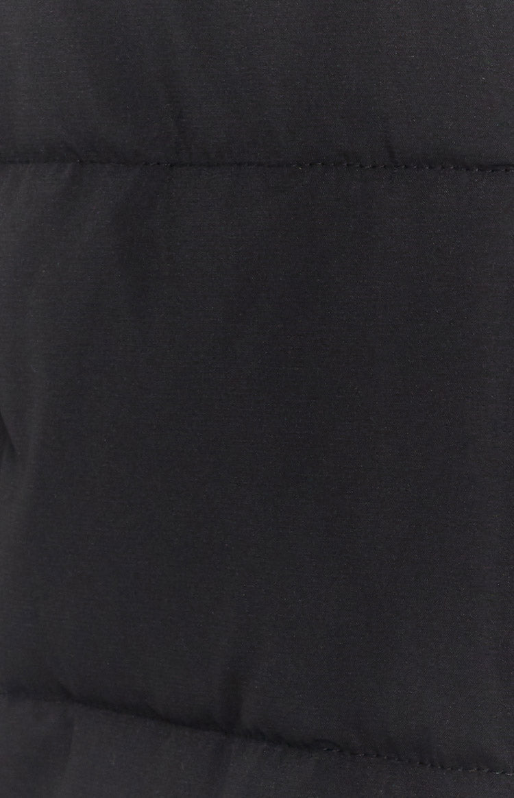 Fuego Puffer Cropped Jacket Black