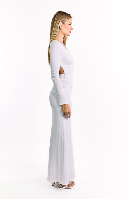 Grayson White Long Sleeve Maxi Dress