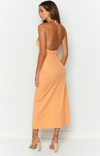 Janie Orange Maxi Dress