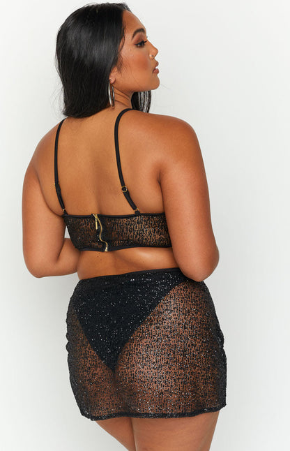 Starman Black Sparkle Bralette